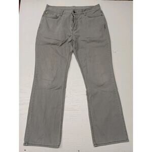 Unbranded Gray Boot Cut Pants Comfort Casual Dress Up Style Denim Jeans 36x32
